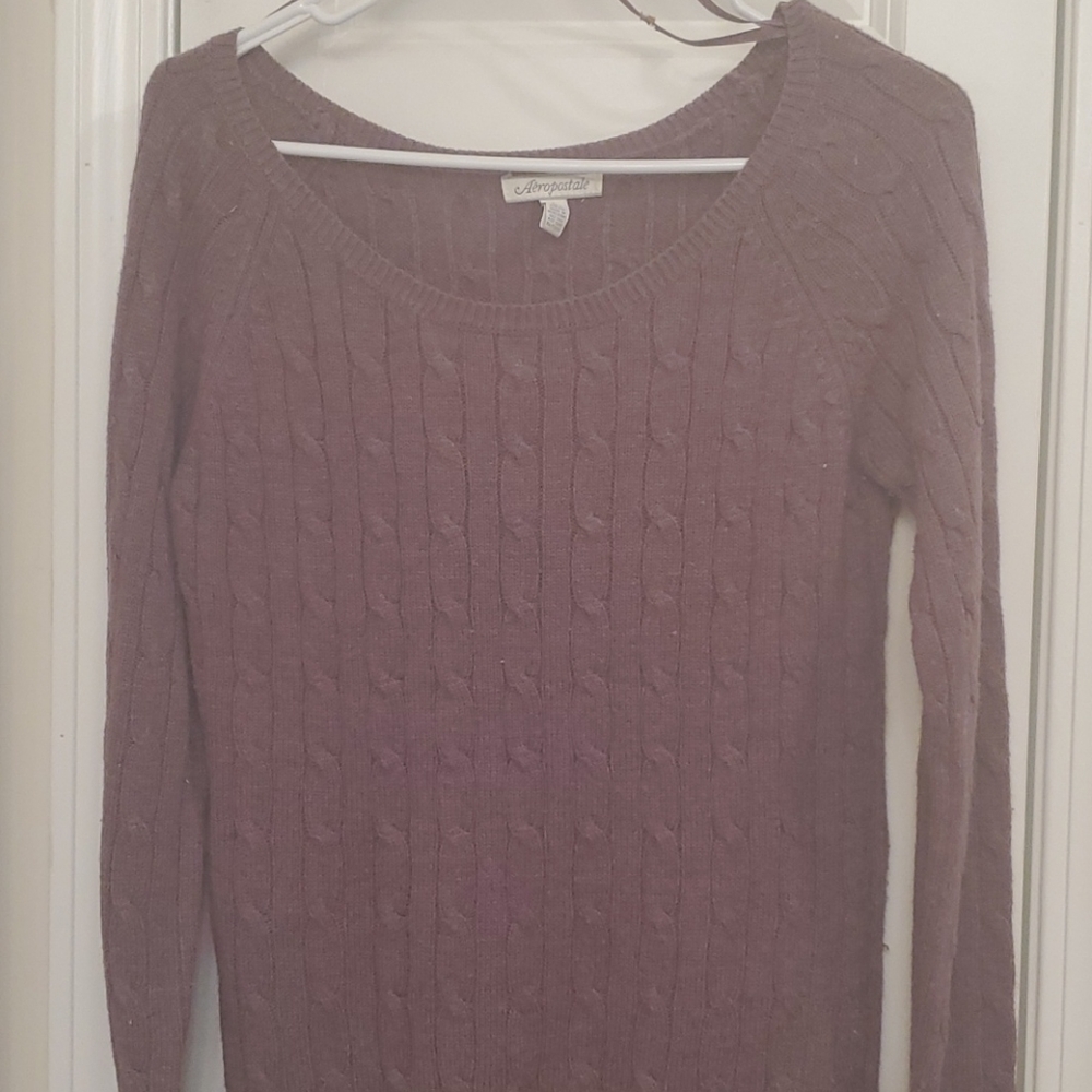 Aeropostale Purple Sweater Size L